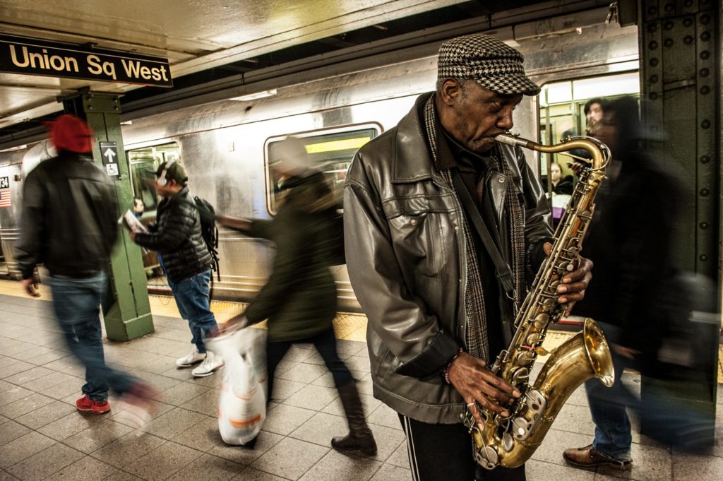 Saxophone, New York, NY, Subway, Justin Driscoll,