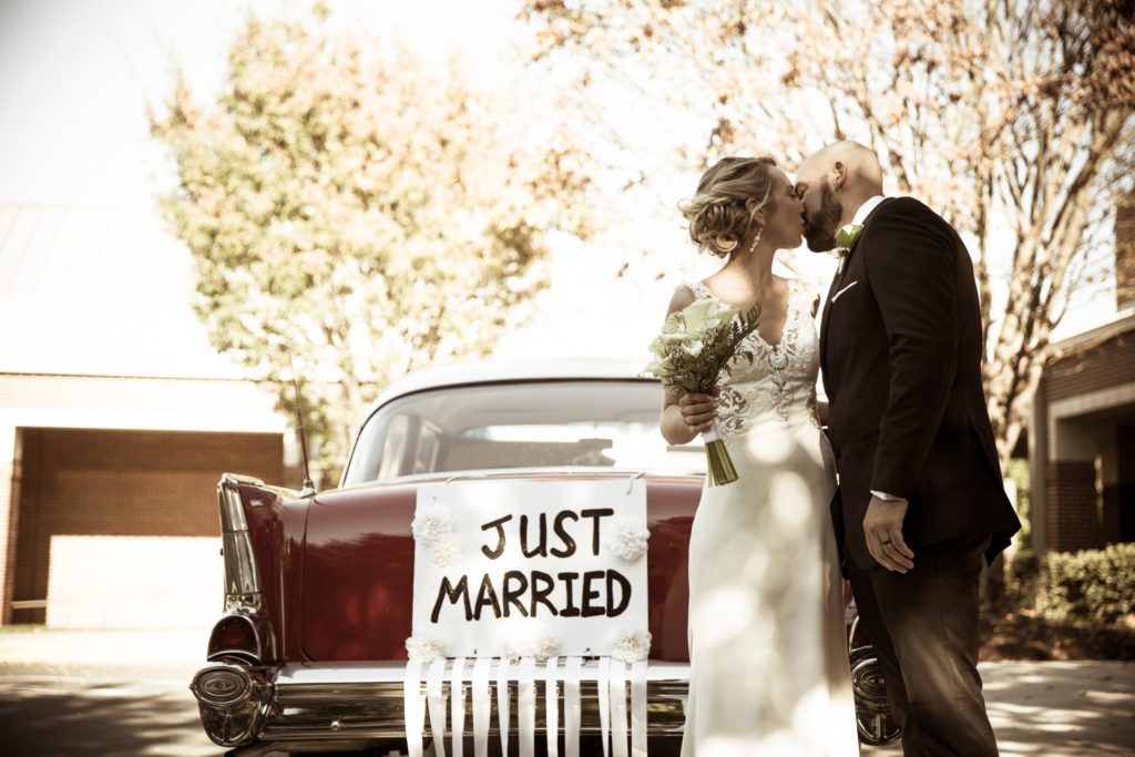 Just married - Charlotte NC - Charlotte - Wedding Photography - Wedding Photos - Justin Driscoll